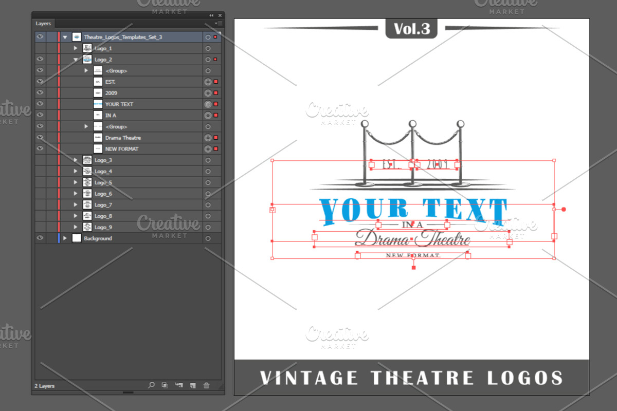 27 Theatre logos templates, a Branding & Logo Template by Art Design (Photo 11 of 38)