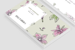 Floral Pattern Business Card