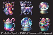 Iridescent Christmas Sublimation Png, an Illustration by RobertsArt (Thumbnail 6 of 7)