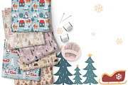 Joyful Christmas Seamless Patterns, a Pattern Graphic by DrawStudio1988 (Thumbnail 5 of 7)