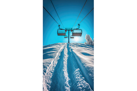 Ski lift featuring snow, lift, and mountain preview 6