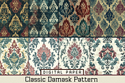 Classic Damask Pattern, a Pattern Graphic by Printable Treasure (Thumbnail 1 of 2)