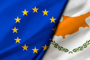 European Union and Cyprus Flags Split Composition, an Object Illustration by Davizro's Market