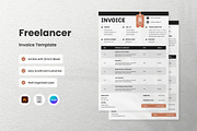 3 Set Freelancer Invoice Template V6, a Print Template by twinstd (Thumbnail 1 of 3)