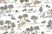 The Hunt Seamless Pattern, an Animal Illustration by Shiny Penny Studio (Thumbnail 1 of 3)