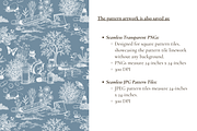 Medical Toile de Jouy Pattern, a Background Graphic by Hughes Studio (Thumbnail 6 of 8)