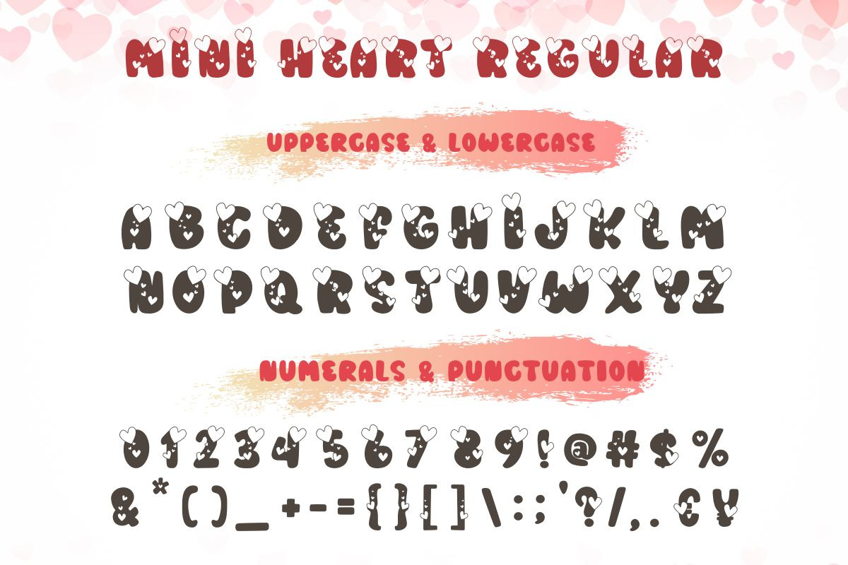 Mini Heart - Cute Decorative Font, a Symbol Font by AnningArts (Photo 4 of 5)
