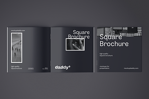 Square Brochure Mockup