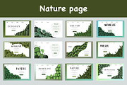 Nature background with leaves, a Decorative Illustration by foxndeer (Thumbnail 1 of 4)