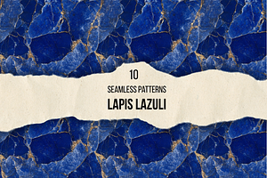 Lapis Lazuli Seamless Photo Patterns