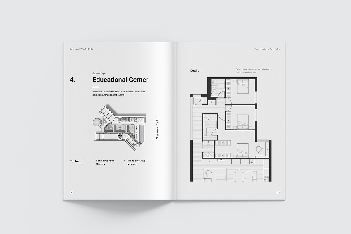 Architecture Portfolio Template, a Brochure Template by StyleArt (Photo 12 of 24)