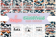 Christmas Card Design Bundle 3, a Card Template by Jay Major Designs (Thumbnail 1 of 10)