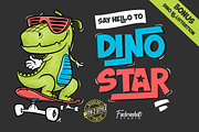 Dino Star, a Font by Fachranheit Studio (Thumbnail 1 of 12)