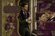 Plum & Olive Floral Digital Papers, a Background Graphic by Posh Papers & Patterns (Thumbnail 3 of 7)