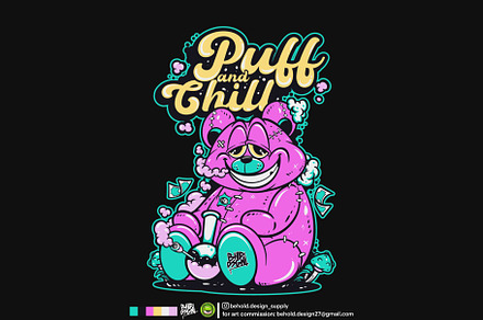 PUFF AND CHILL, an Illustration by Behold design supply