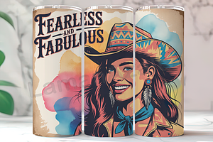 Fearless Fabulous 20oz Tumbler, an Arts & Entertainment Photo by LamanAzalea
