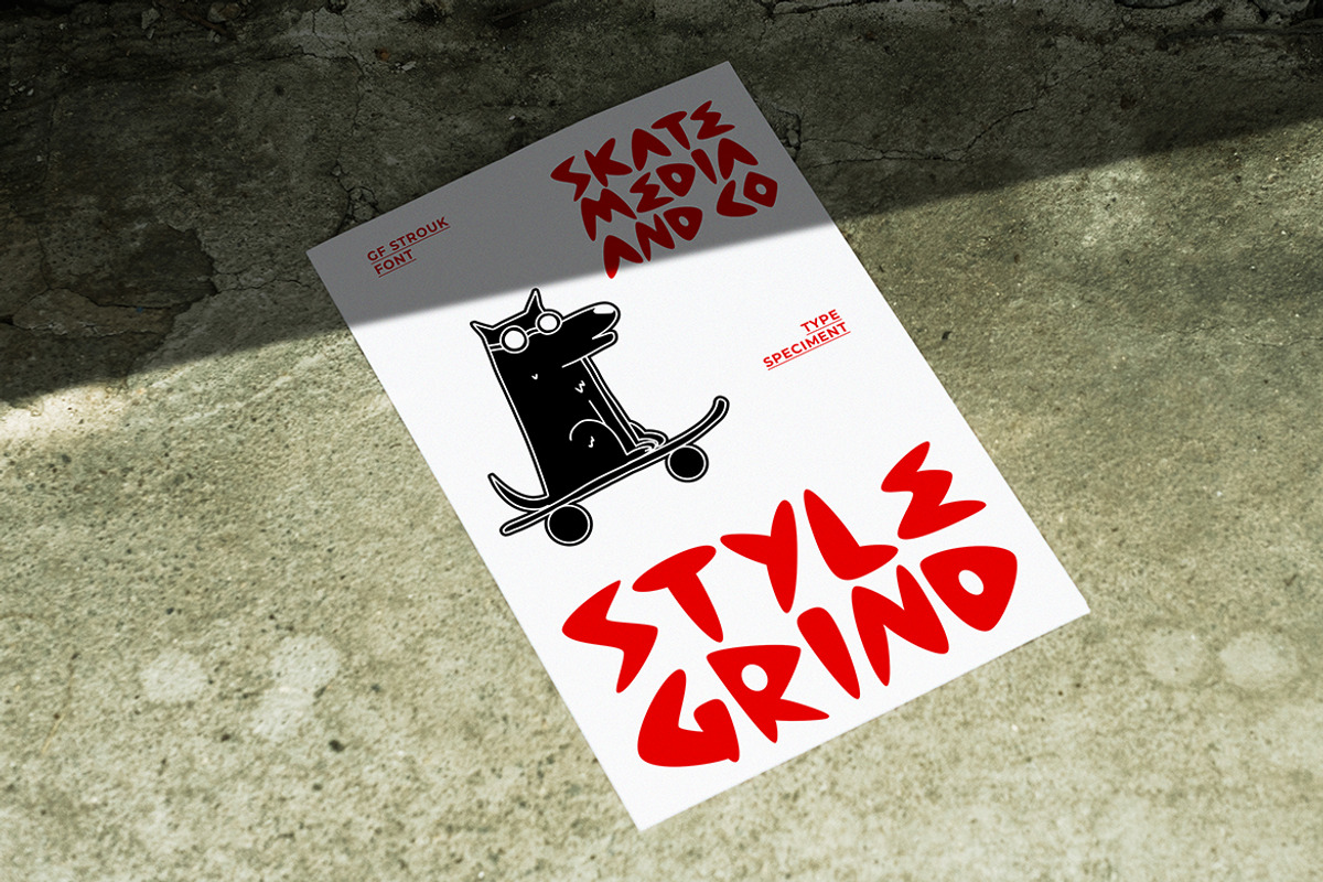 GF Strouk - Display Font, a Font by GroovyFontCo (Photo 6 of 8)