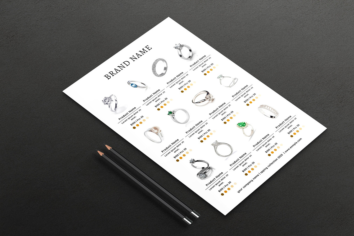 Line Sheet For Wholesale Template, a Stationery Template by Design Zone (Photo 2 of 9)