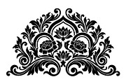 Elegant Floral Ornament Silhouette, an Object Graphic by hafijul (Thumbnail 3 of 4)