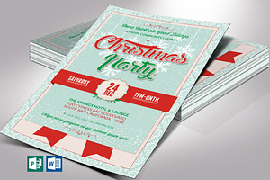 Christmas Party Flyer Word V1