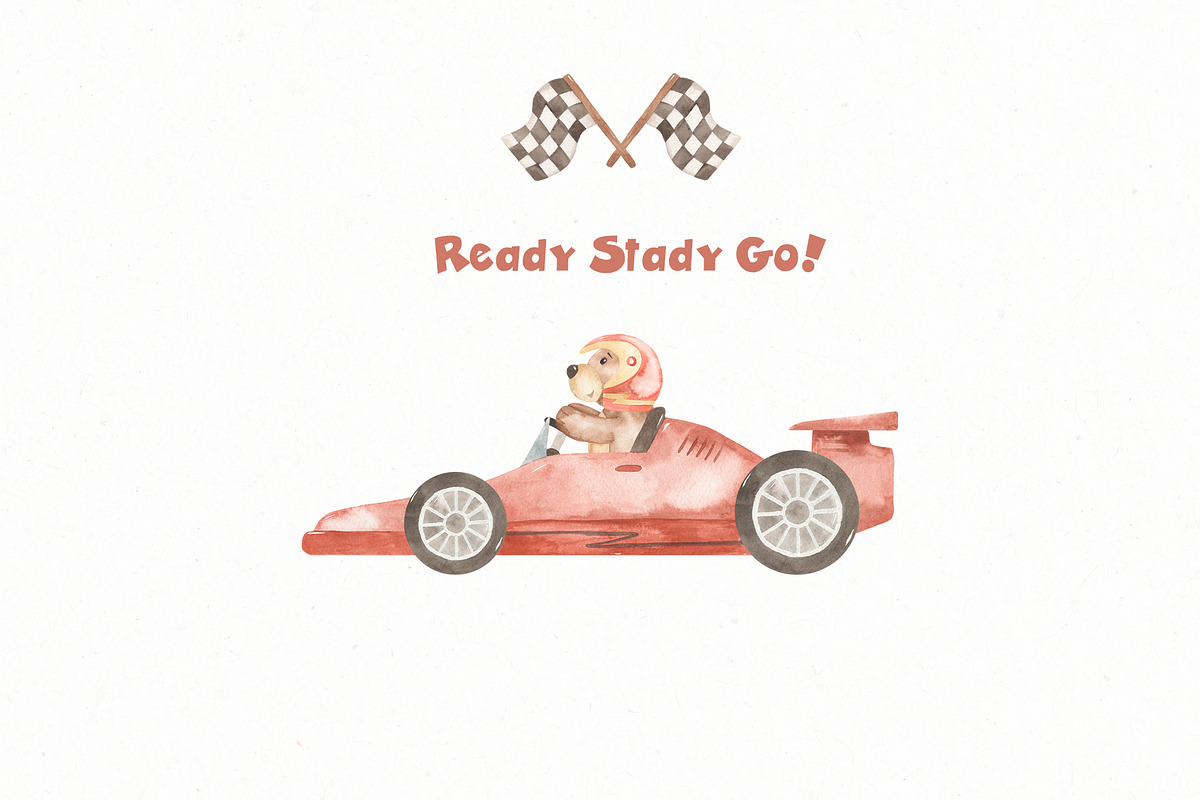 Transport bundle partIII watercolor, a Decorative Illustration by Marina Ermakova (Photo 29 of 29)