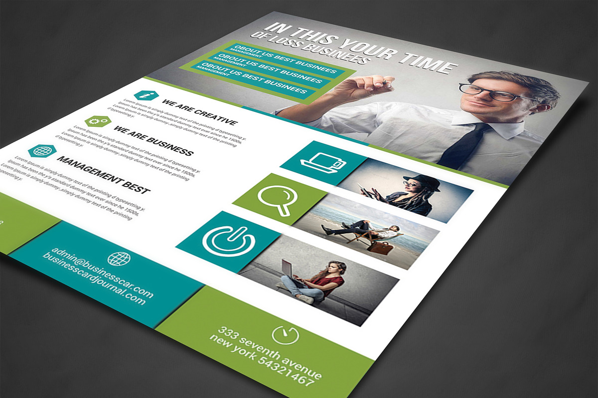 A4 Business Flyer Template, a Flyer Template by AfzaalGraphics