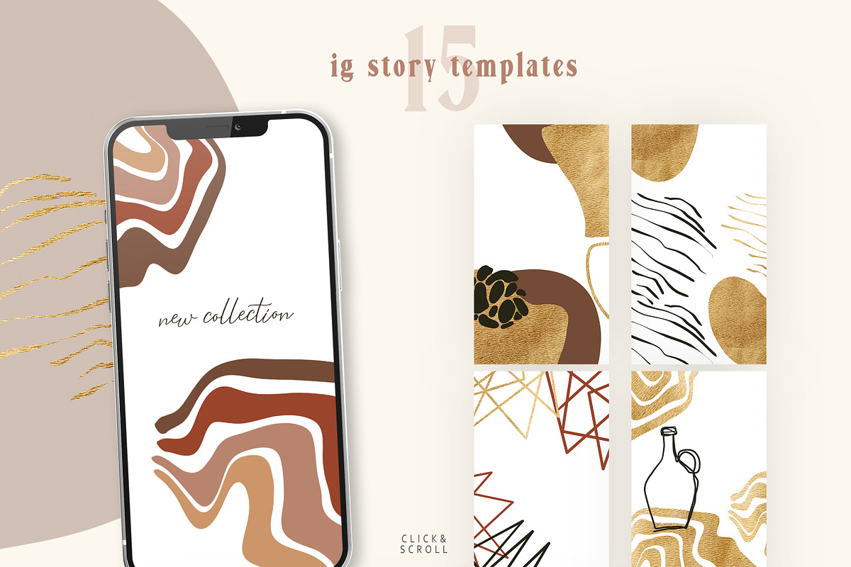 Abstract fall line art collection, a Texture Illustration by Tiana Geo (Photo 9 of 13)