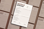 Weekly Workout Planner Template, a Marketing Template by CubicSpace (Thumbnail 2 of 4)