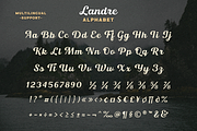 Landre, a Script Font by Larin Type Co. (Thumbnail 9 of 10)
