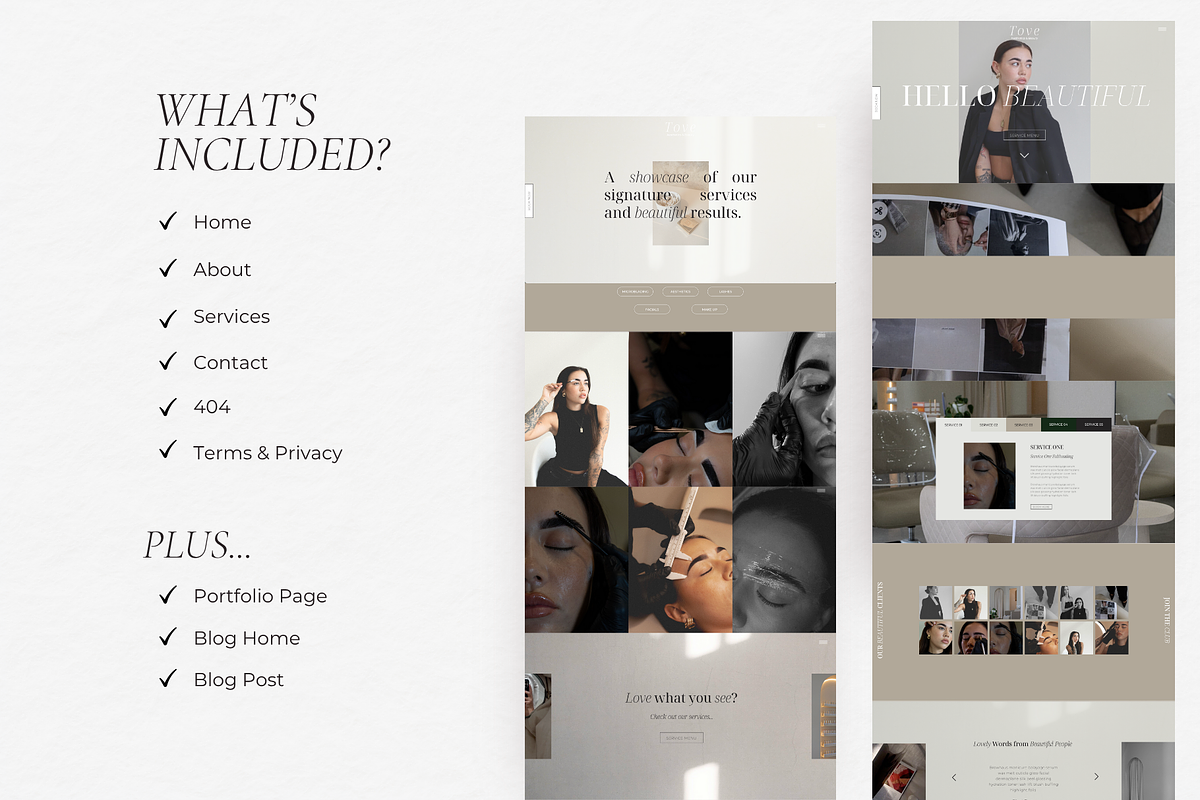 Showit Beauty Website Template |Tove, a Websites & App Template by Elska Studiø (Photo 3 of 7)