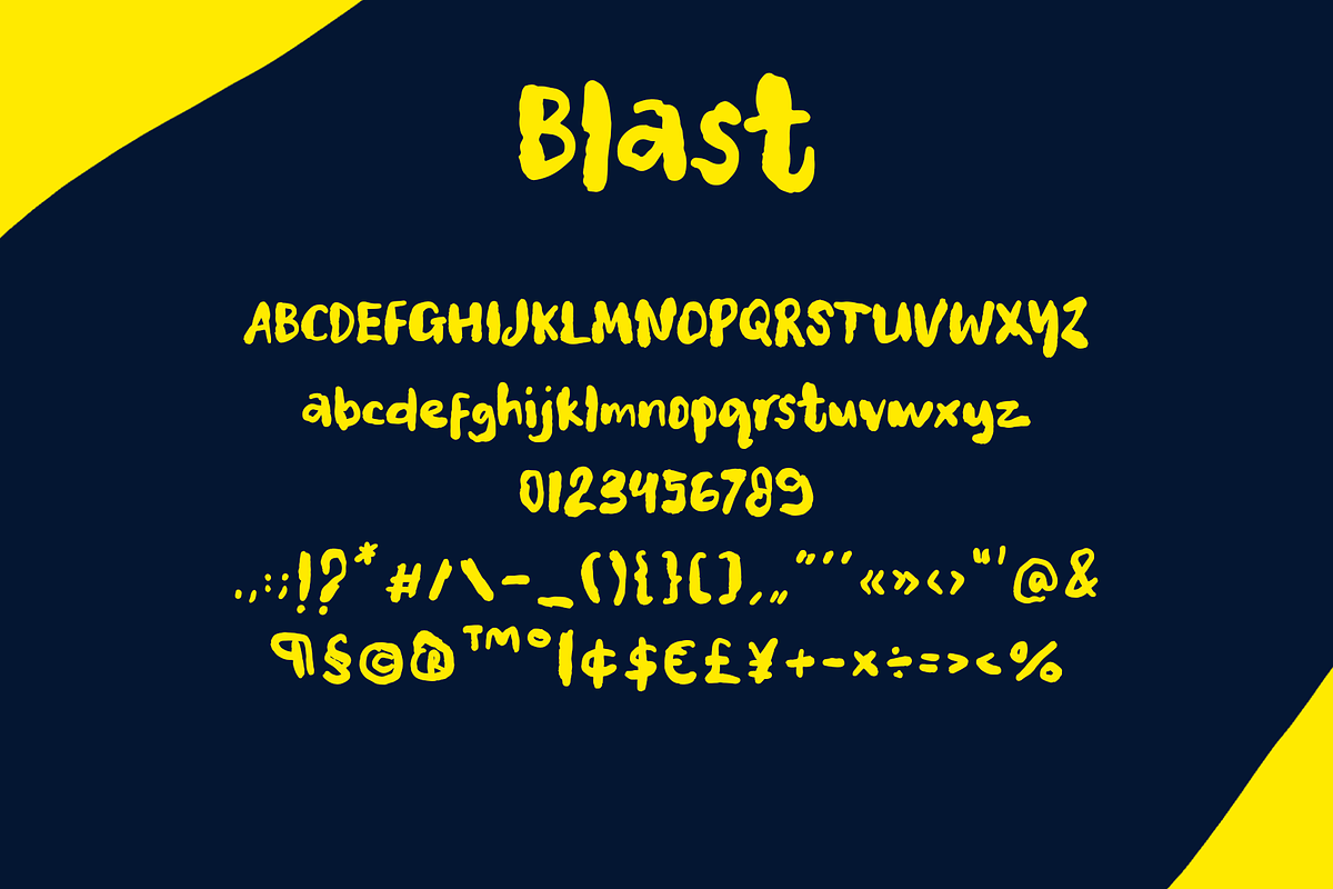 Blast | Bold and Playful Font, a Font by alphArtype (Photo 10 of 12)