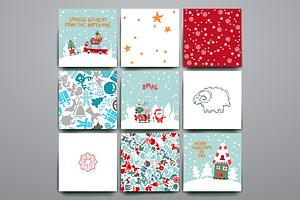 Merry Christmas Card Template, a Card Template by Palau