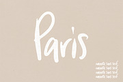 Paris | A Romantic Font, a Sans Serif Font by Jen Wagner Co (Thumbnail 1 of 5)