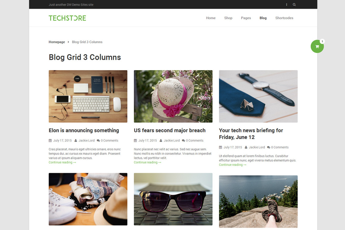 DW TechStore - WP eCommerce Theme, a WordPress Template by DesignWall (Photo 6 of 6)