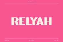 Relyah - Modern Display Typeface