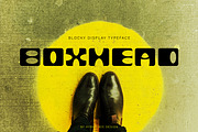 BOXHEAD - Display Font, a Font by Hybridbee Design (Thumbnail 1 of 8)