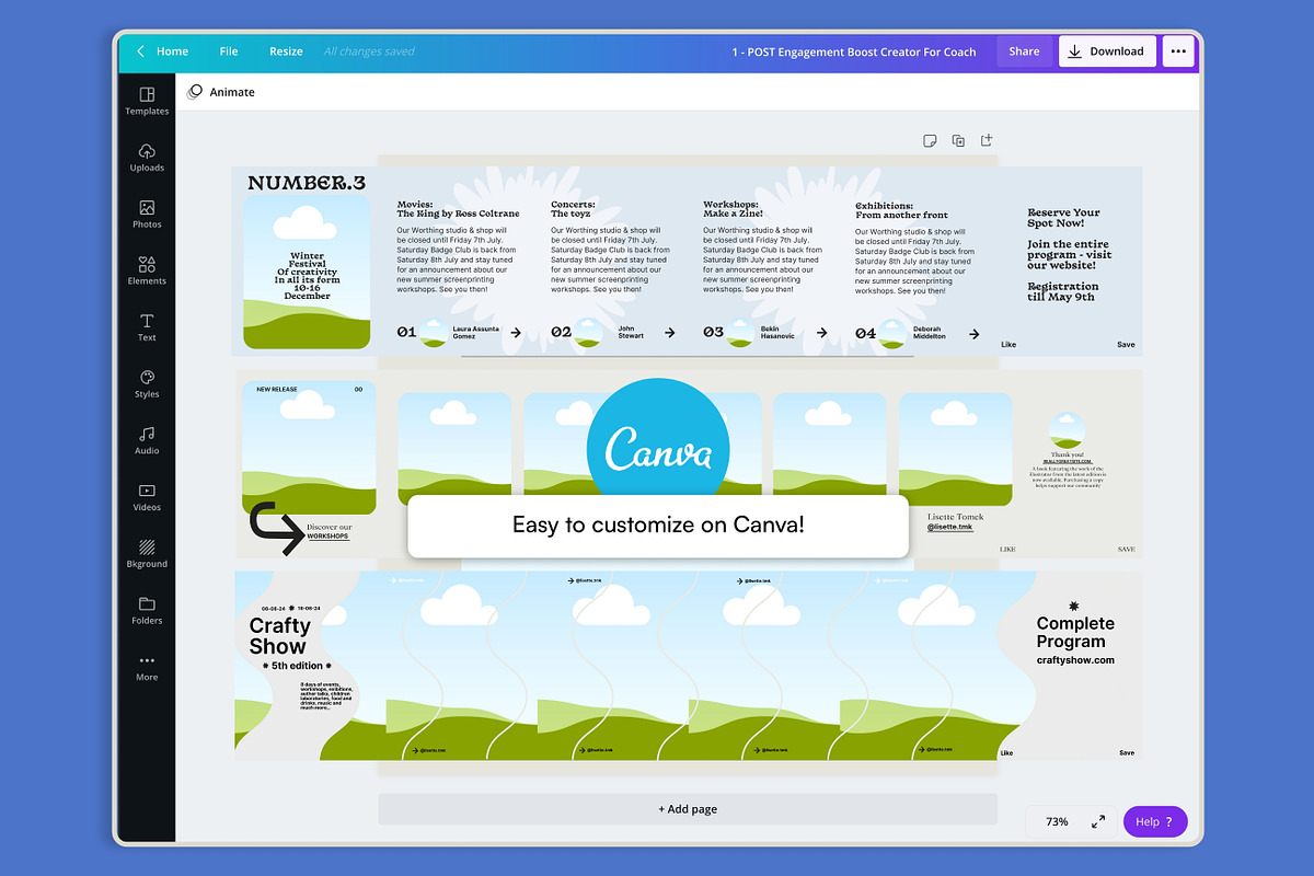 Liquorice Carousel Templates, a Social Media Template by Sparrow & Snow (Photo 2 of 7)