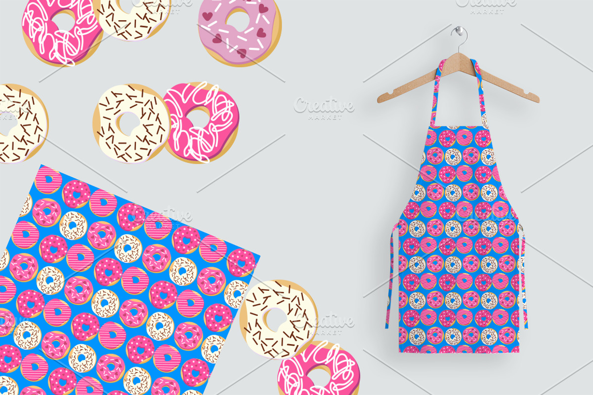 Sweet donuts., a Pattern Graphic by irina_kutuzova (Photo 6 of 6)