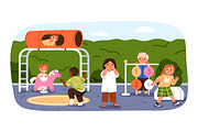 Children play hide and seek game set, a Person Illustration by Good Studio (Thumbnail 4 of 5)