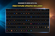 100+ Lens Flare Overlay Effects, an Object Graphic by Mikel Blazgad (Thumbnail 7 of 10)
