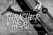 Thrasher Head - Raw Type, a Handwritten Font by ikiiko (Thumbnail 1 of 7)