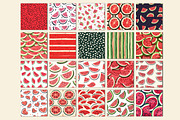 Watermelon Seamless Digital Paper, a Pattern Graphic by Libby Wishes (Thumbnail 2 of 6)