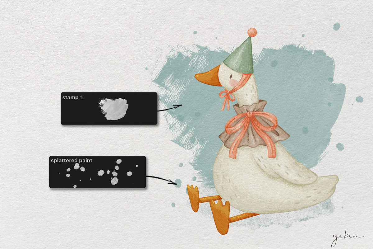 Painter’s Toolbox- Procreate Brushes, a Brush Add-On by yebin (Photo 8 of 8)