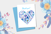 Floral Hearts Clipart & Patterns, a Decorative Illustration by Valin Malin (Thumbnail 16 of 16)
