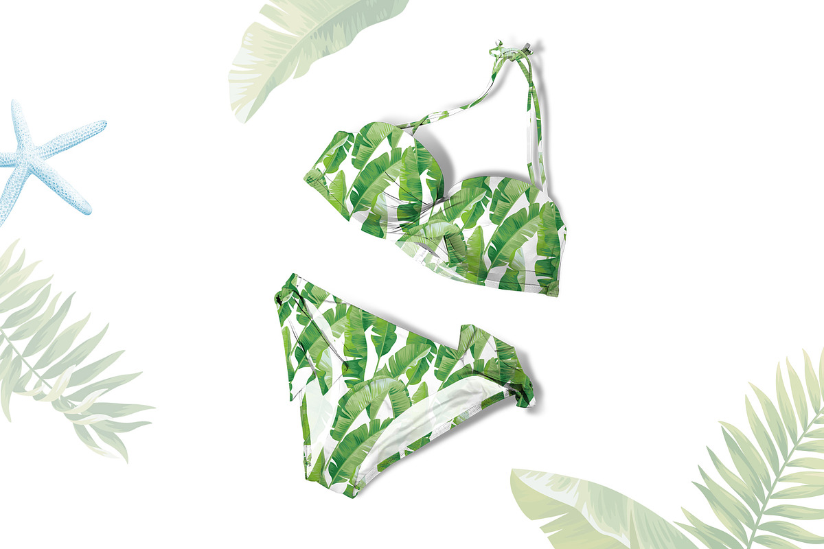 Tropical banana leaves pattern., a Pattern Graphic by Anna Smirnova (Photo 3 of 4)