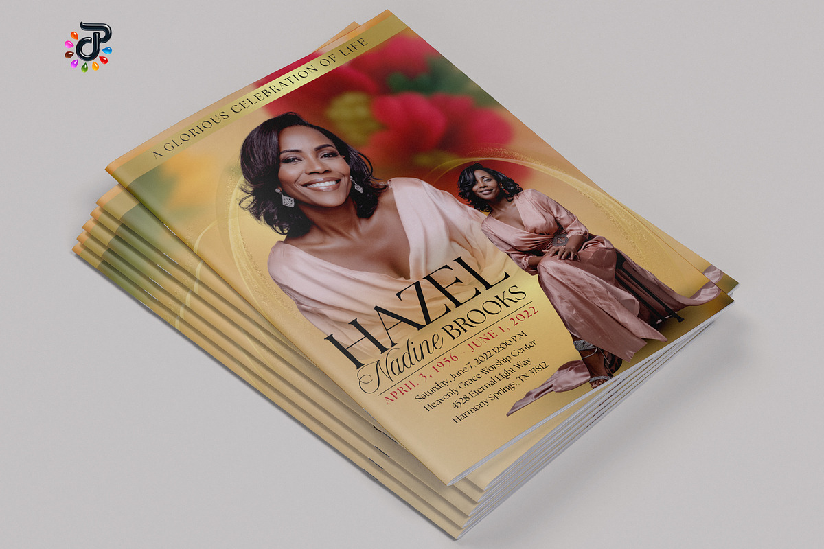 Elegant Canva Obituary Template, a Brochure Template by Protech Design ENT (Photo 3 of 9)