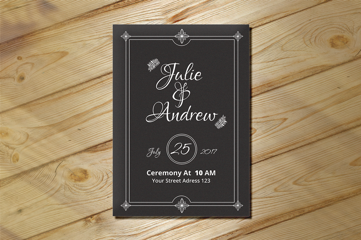 Wedding Invitation, an Invitation Template by Creatricks (Photo 4 of 12)