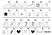 Fox Xmas Doodle Dingbat Font, a Symbol Font by Fox7 By Rattana (Thumbnail 3 of 7)