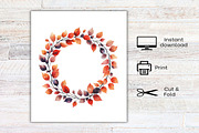 Watercolor Minimalist Autumn Clipart, an Illustration by Canvas Craft (Thumbnail 7 of 7)