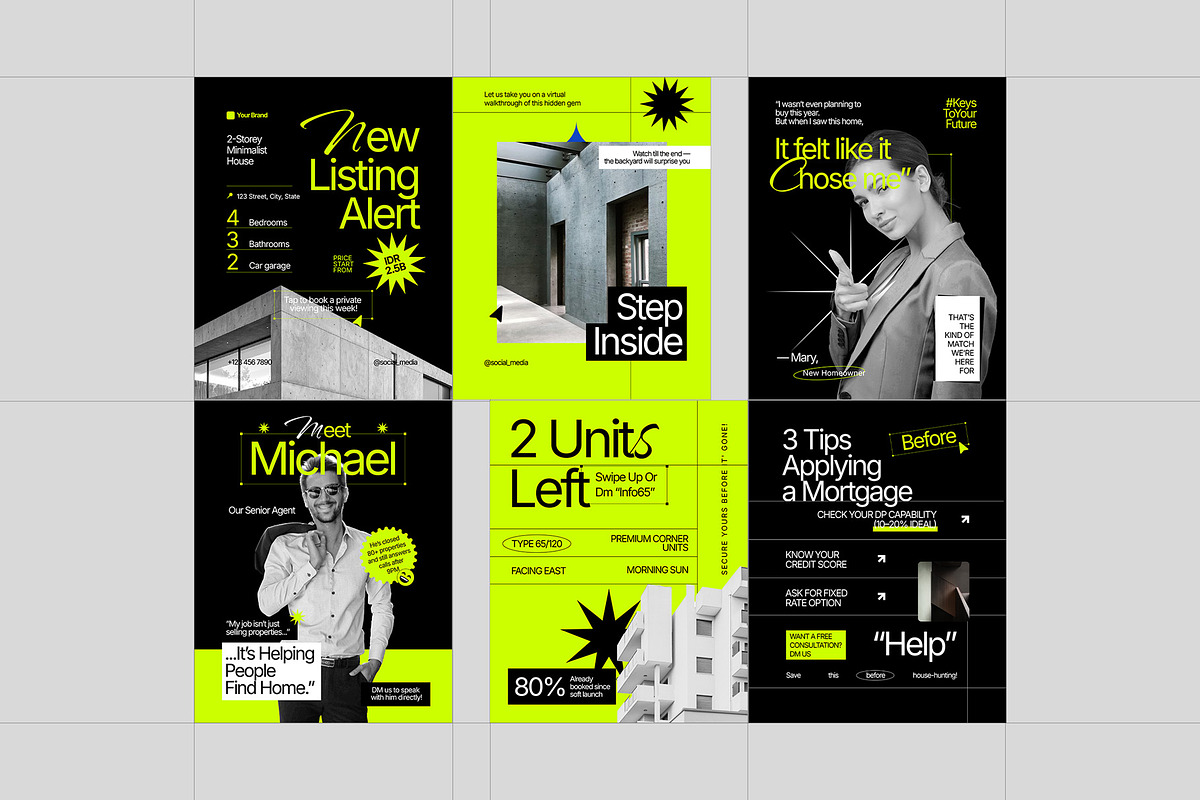 Real Estate Instagram Template Pack preview 4